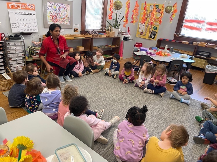 The Mcguire Cluster celebrates an early Diwali with Mrs. Pallavi. we had the room full of beautiful lanterns and had a special treat after lunch.